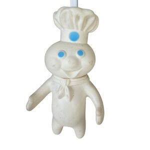 Vintage 1971 Pillsbury Doughboy Figure Swivel Head Collectible Toy Chef 7"